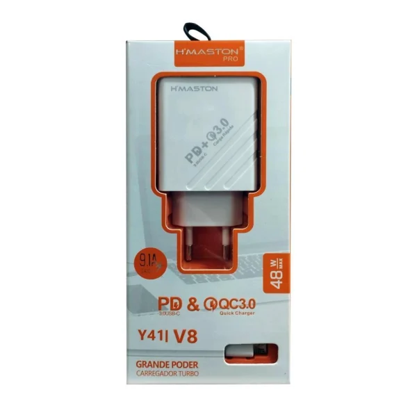 CARREGADOR V8 48W 9.1A Y41 - HMASTON