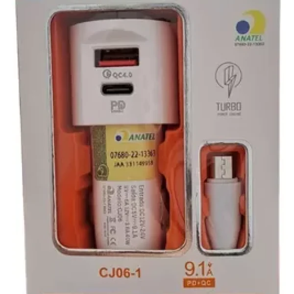CARREGADOR VEICULAR V8 9.1A CJ06-1 AGOLD